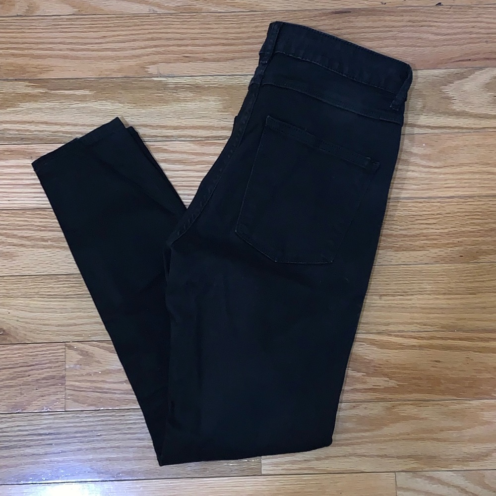 Zara high waisted black jeans.